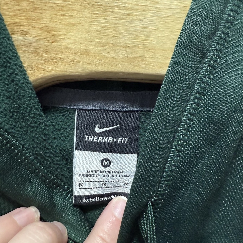 Michigan State Spartans Football Hoodie Nike Center Swoosh Sweatshirt Mens M - Picture 3 of 5